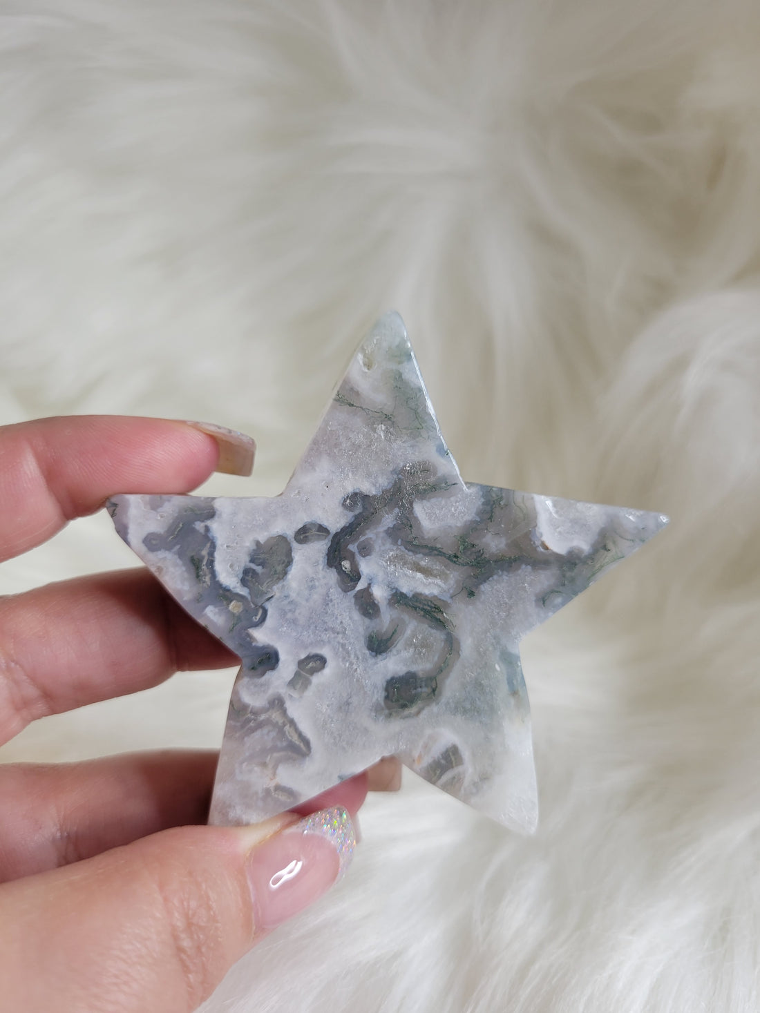 Moss Agate Star