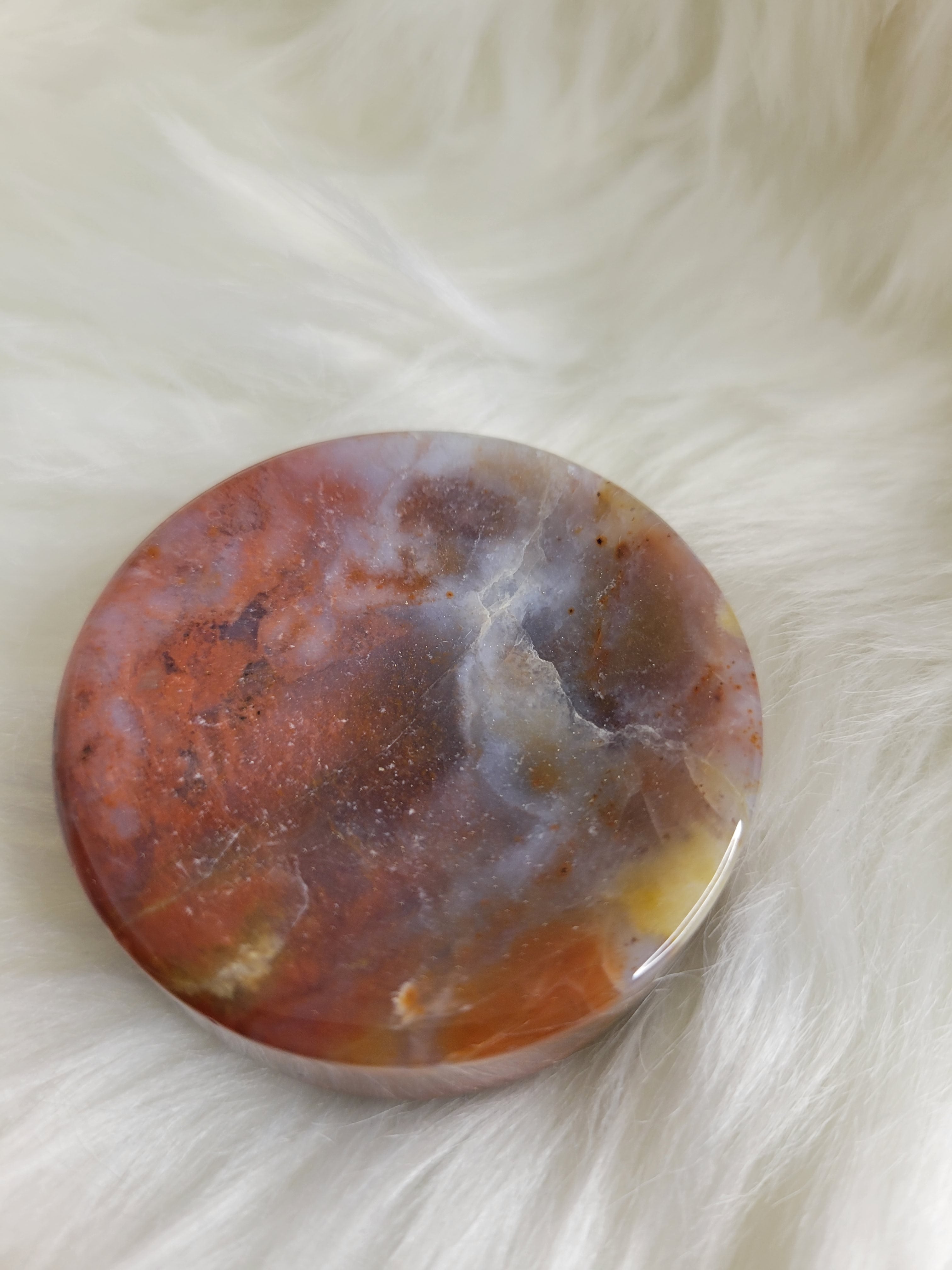 Moss Agate Bowls - Red