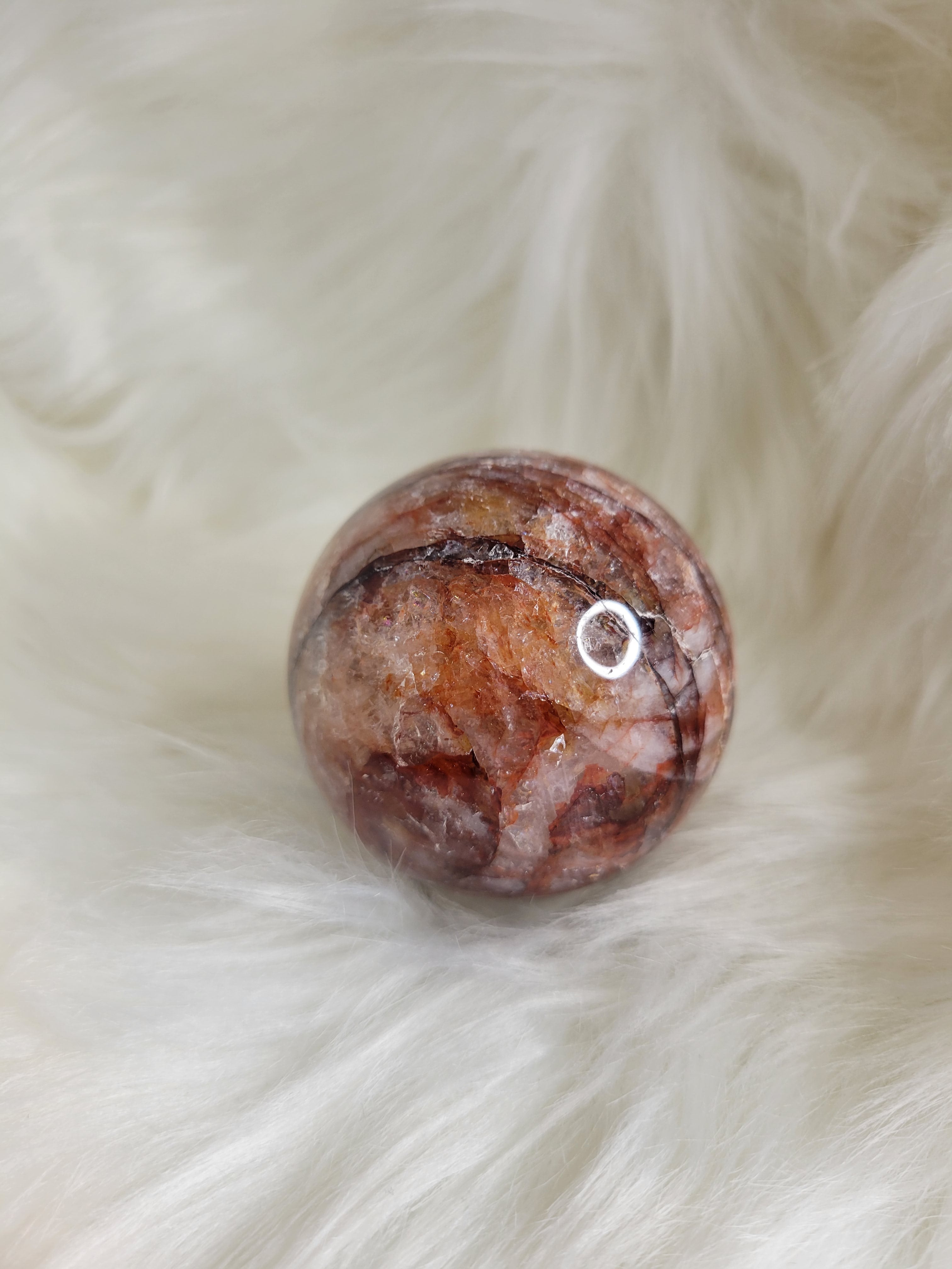 Fire Quartz Sphere