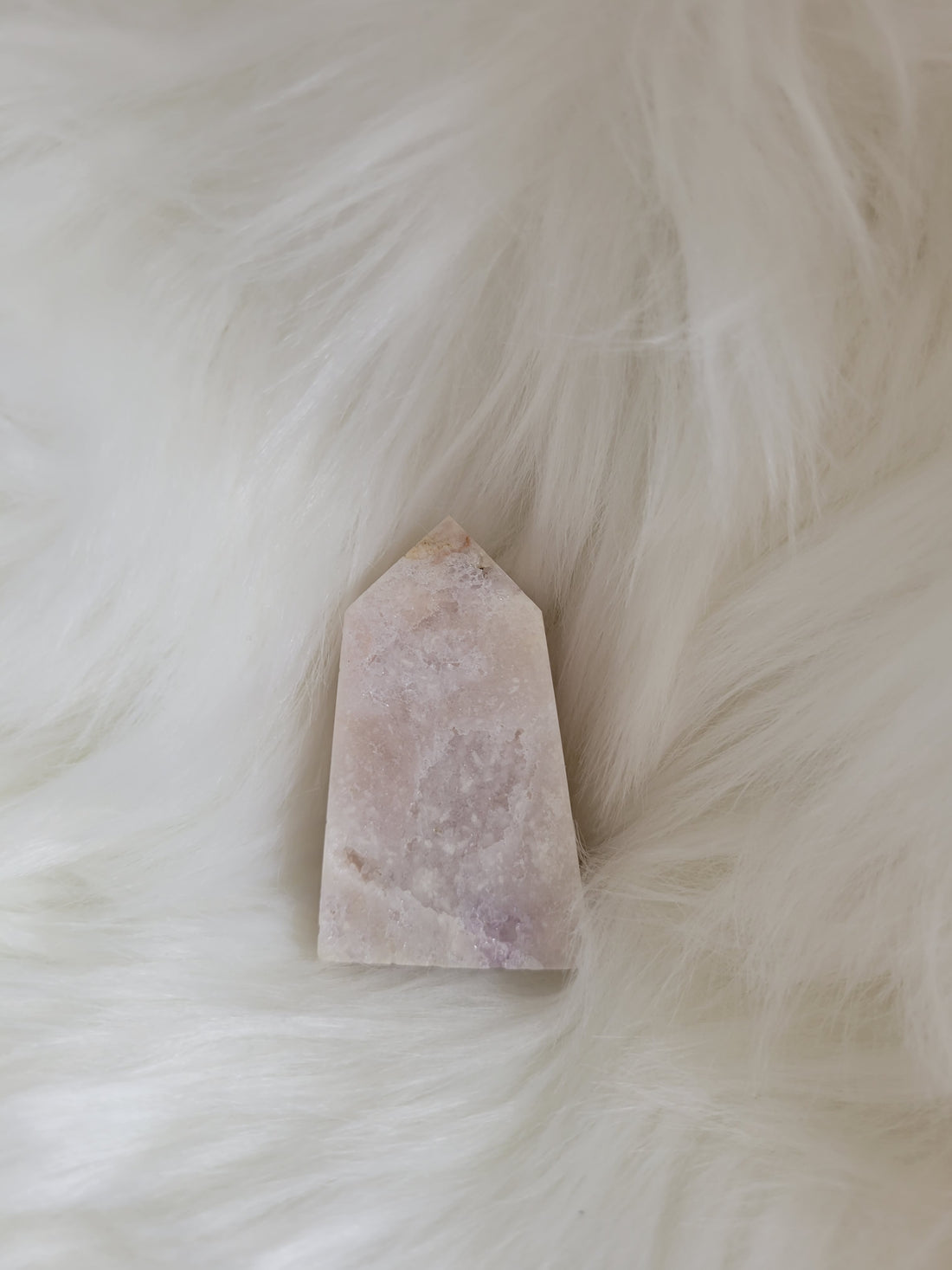 Pink Amythyst Flower Agate Tower