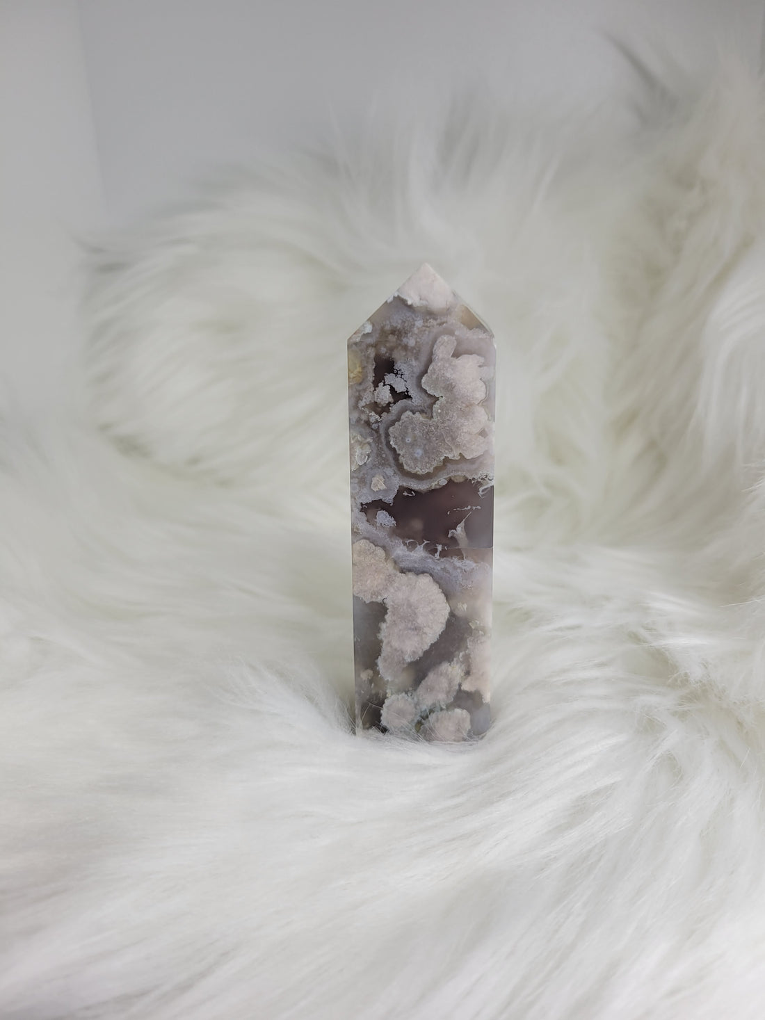 Flower Agate Tower - Black