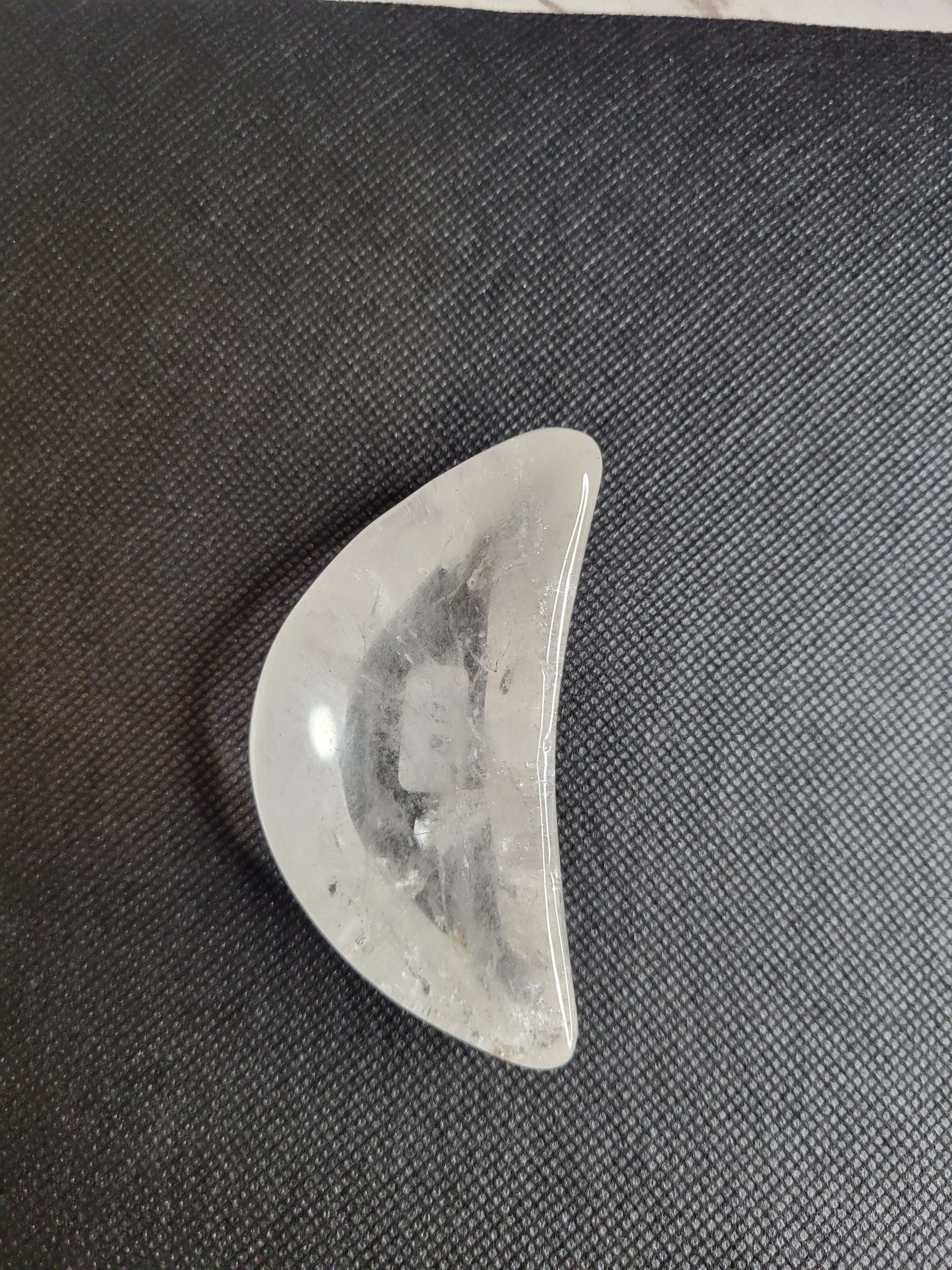 Clear Quartz Moon Bowl