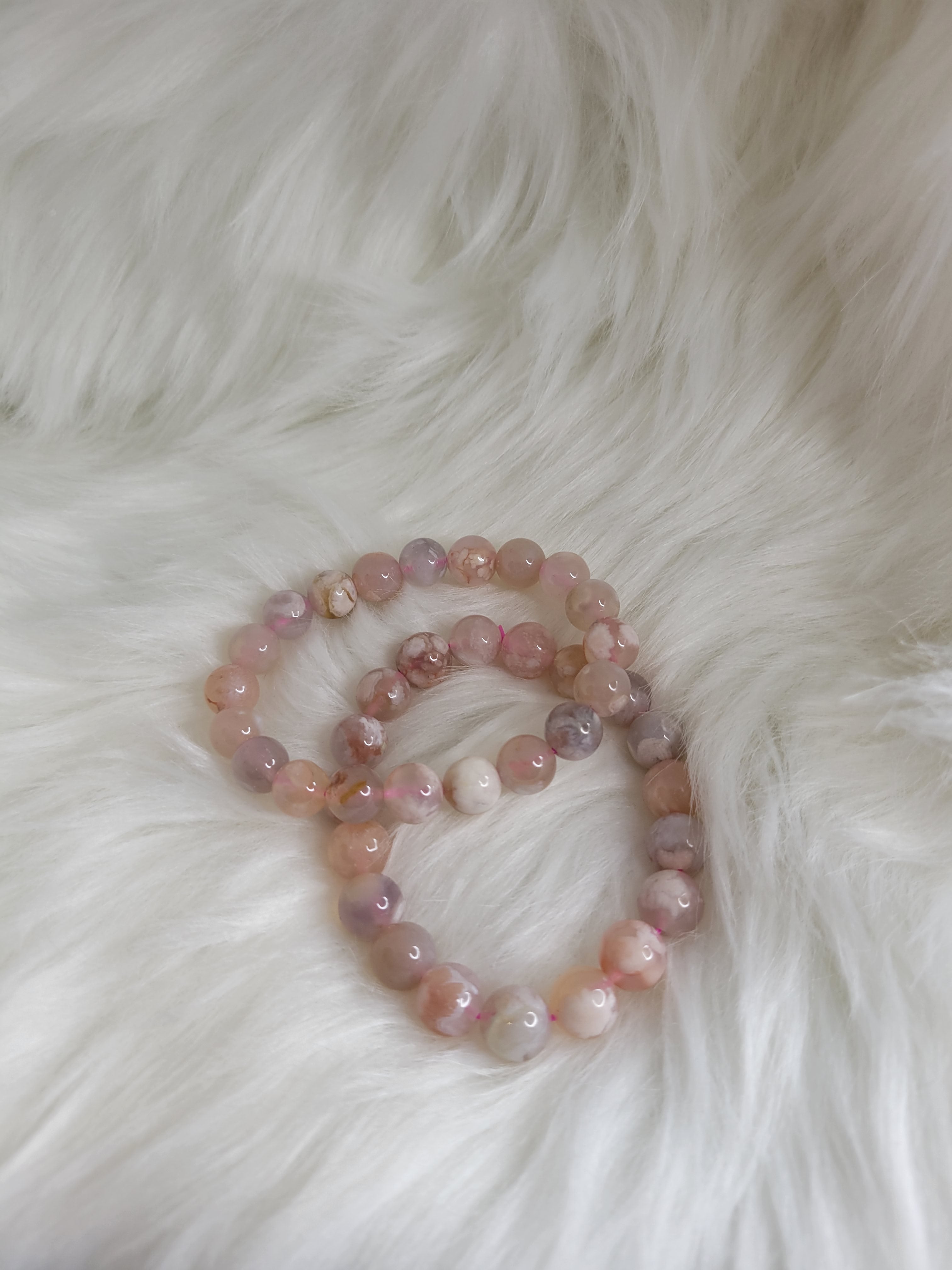 Flower Agate Bracelet