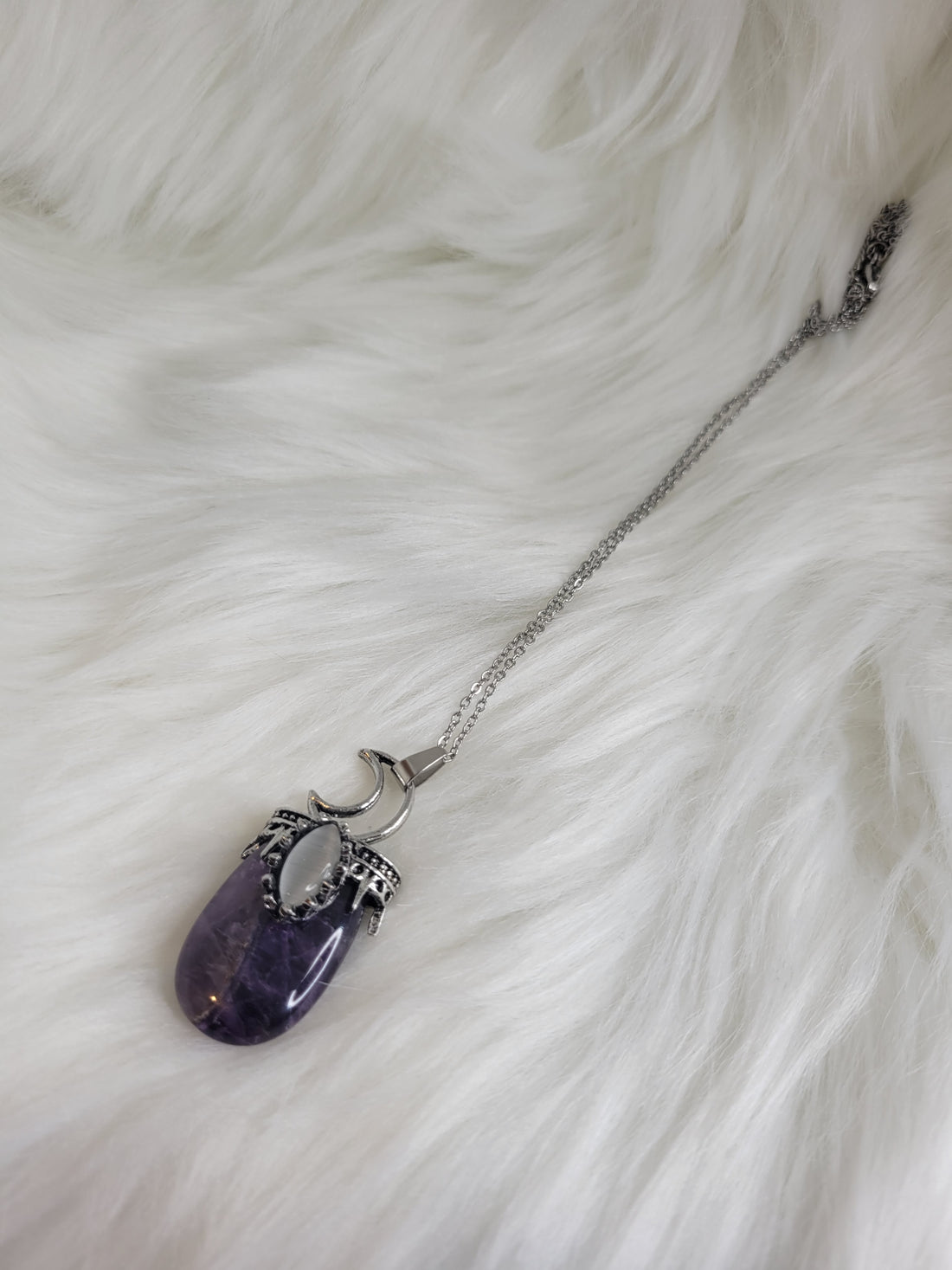 Amythyst Moon Necklace